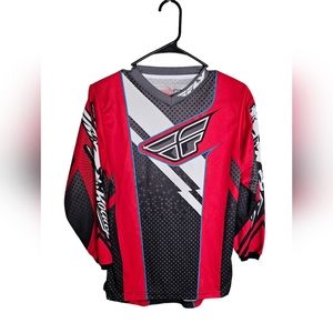 FLY Racing F-16 Youth Large Motocross Red Jersey